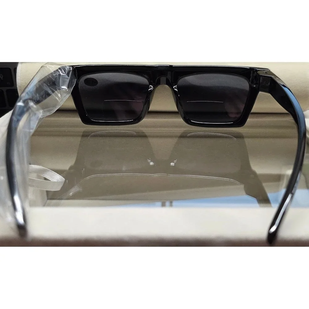 New Bifocal Reading Readers Lenses‎ +1.00 Glasses UV400 Sunglasses Black Square